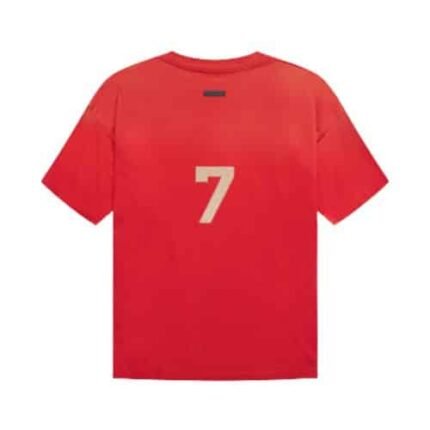 Essentials Fear of God Red 7 T-Shirt