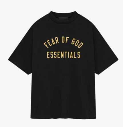Black Fear Of God Jersey Crewneck Tee